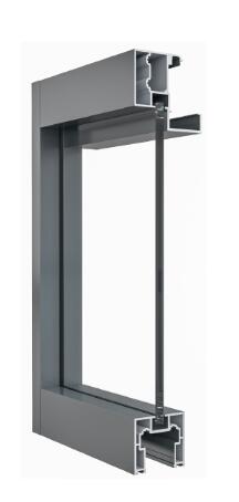 Zktm45-4516 Concealed aluminum frame sliding door (Ghost door)